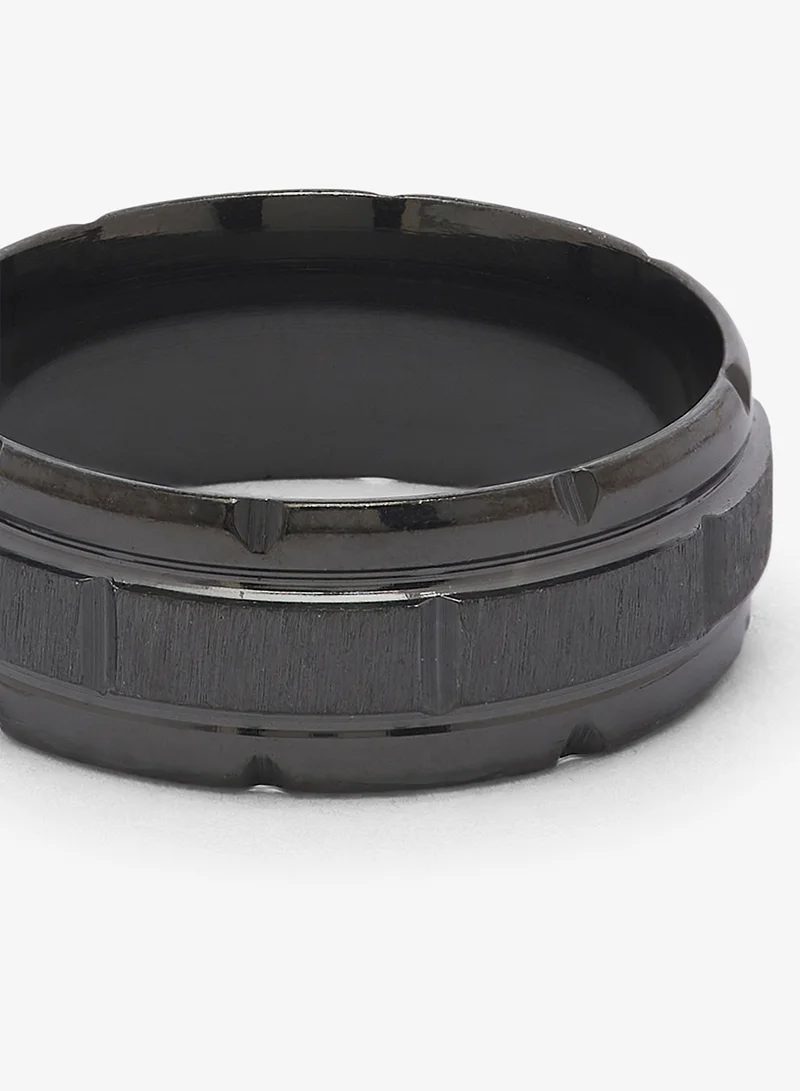 Seventy Five  Tungsten Carbide Ring polished Grooves for Men | Best Price UAE